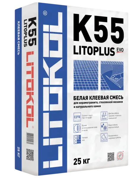 Клеевая смесь LitoPlus K55 25 kg